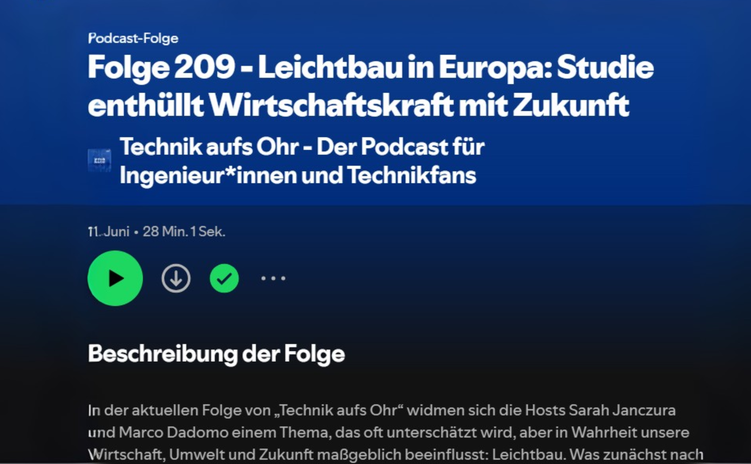 Screenshot Technik aufs Ohr Leichtbau2